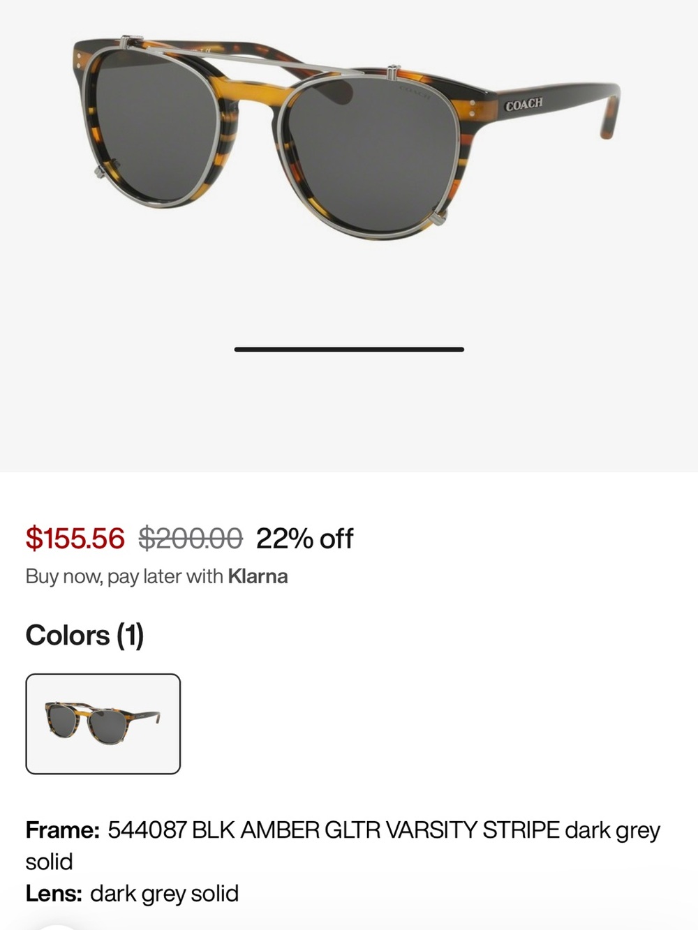 COACH woman’s Black and Silver Aviator Sunglasses - Picture 2 of 10